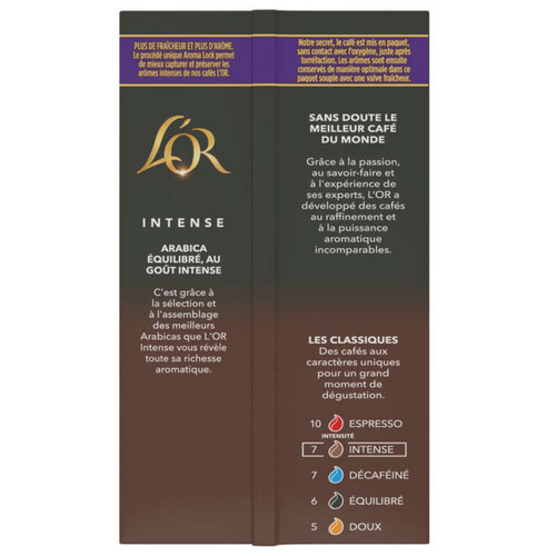 L'Or Café moulu Intense 100% Arabica intensité 7 250g