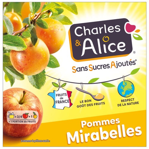 Charles & Alice Pommes Mirabelles De Lorraine 4x97g