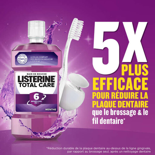 Listerine Bain de Bouche Total Care 6 en1 500ml