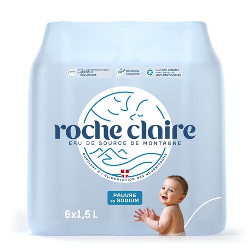 Roche Claire Eau de source de Montagne 6x1,5L