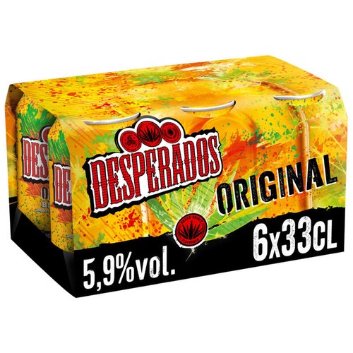 Desperados Bière Aromatisée À L'Agave 5°9 6x33cl