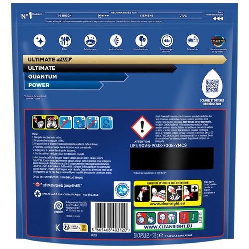 Finish Quantum Capsules Lave-Vaisselle *30 312g