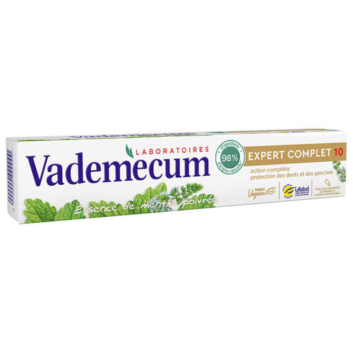 Vademecum Dentifrice Expert Complet 10 Formule Végane 75 ml