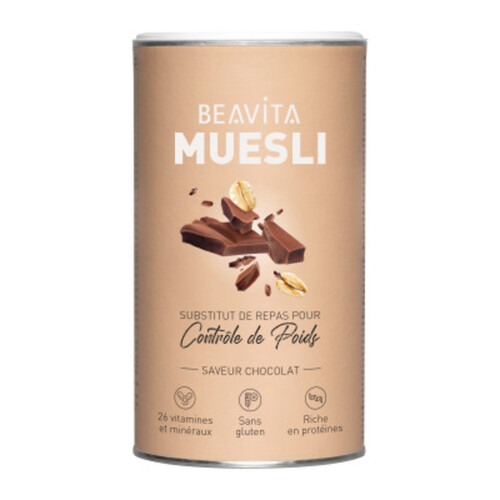 Beavita muesli subtitut de repas contrôle de poids au chocolat 500g
