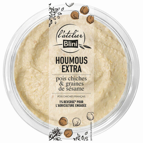 Atelier blini houmous extra le pot de 175g