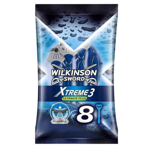 Wilkinson Xtreme 3 Ultimate Plus Rasoirs Jetables Homme X8