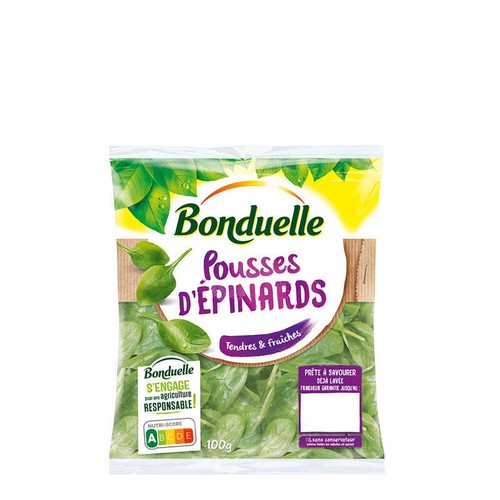 Bonduelle épinard en sachet 100g