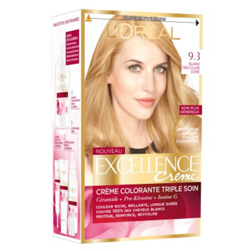 L'Oréal Paris Excellence Crème Coloration 9.3 Blond très clair doré