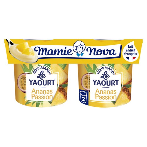 Mamie Nova Yaourt Ananas Passion 2x150g