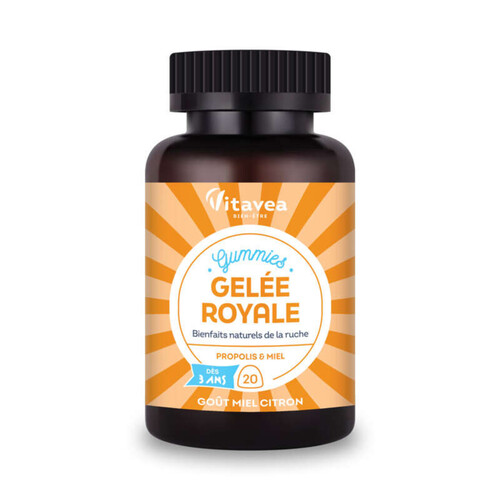 Vitavea x20 gummies gelée royale goût miel citron