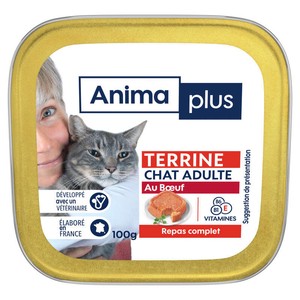 Casino Animaplus Pâtée Pour Chats Bœuf 100g