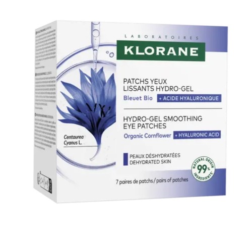 Klorane Patchs Yeux Lissants Hydro-Gel x7 Paires