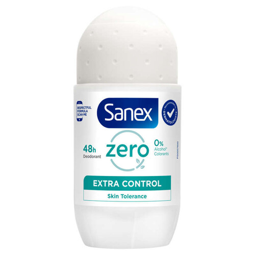 Sanex Déodorant Bille sans sels d'aluminium Zéro 0% 48h 50ml