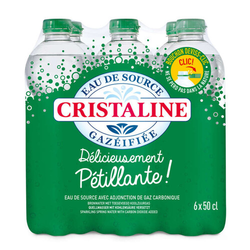 Cristaline Eau De Source Gazeifiee 6x 50 cl