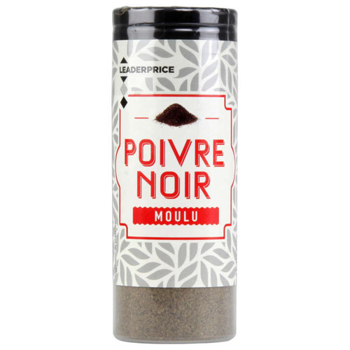Leader Price Poivre Noir Moulu 40g