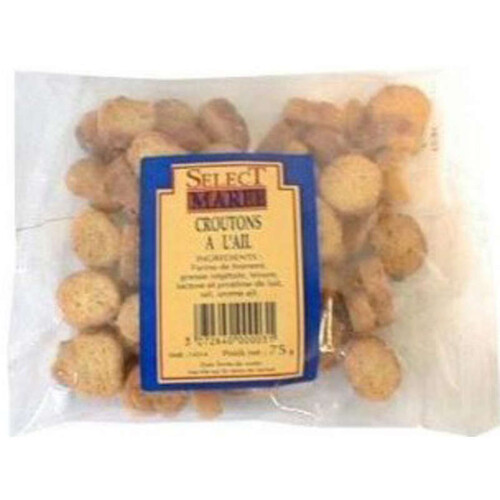 Select Marée croûtons à l'ail 75g