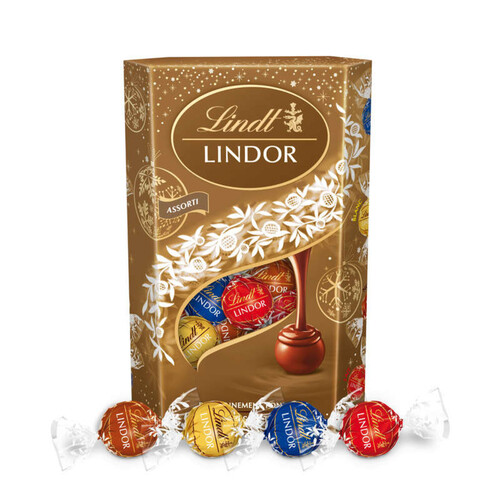 Lindt Lindor Assortiment Chocolats Fourrés Fondant 337g