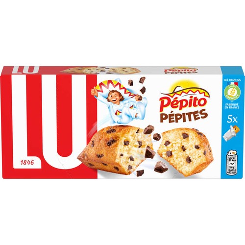 Lu Pepito Gâteaux aux pépites de Chocolat 150g