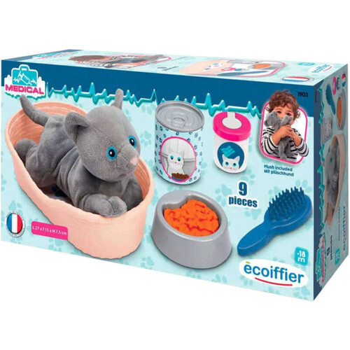 Ecoiffier Coffret Corbeille et accessoires chat