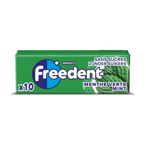 Freedent Chewing-Gum Menthe Verte Sans Sucre 14g