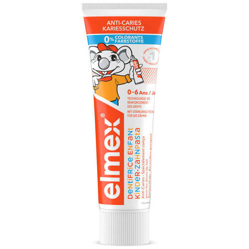 Elmex Dentifrice Enfants Anti-Caries 0-6ans 75ml