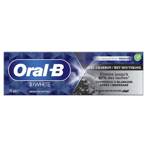 Oral-B 3D White Charbon Dentifrice 75ml