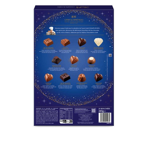 Lindt Champs-Elysées Calendrier de l’Avent 245g
