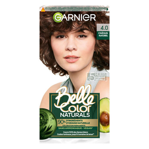 Garnier Belle Color Naturals Coloration Aux 5 Huiles N°4.0 Chatain Naturel