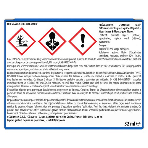 Raid Diffuseur Électrique Anti Moustiques 45 Nuits