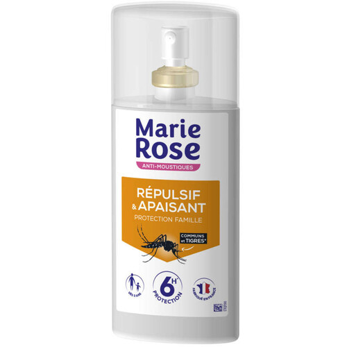 Marie Rose Anti Moustiques 2 En 1 Apaisant Et Répulsif 8H, Efficacité Prouvée, Effet Immédiat. 100Ml