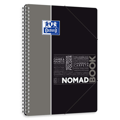 Oxford Cahier Nomad Book, 19,7X26,5, 160 Pages, Grands Carreaux