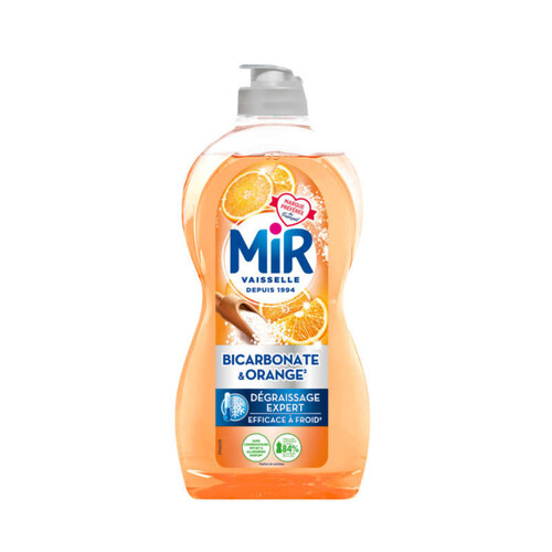 Mir Liquide Vaisselle Bicarbonate & Orange 450ml