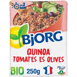 Bjorg Quinoa, tomates & olives, Bio 250g