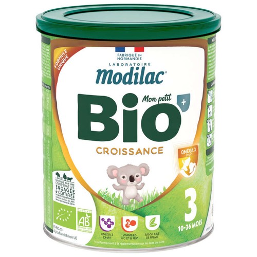 Modilac Lait infantile en poudre Bio croissance 3 800g