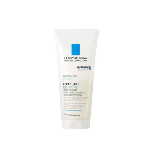 Effaclar H Iso-biome Crème lavante hydratante apaisante anti-imperfections 200ml