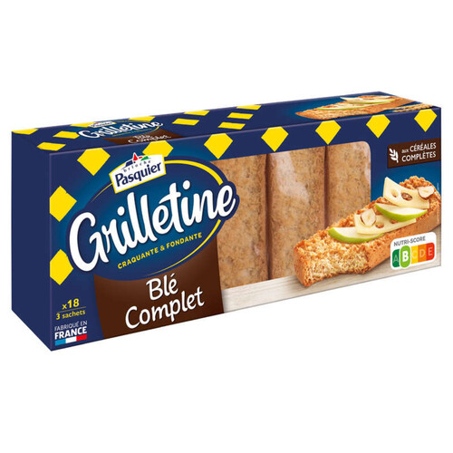 Pasquier Tartines Grilletine Blé Complet 242g