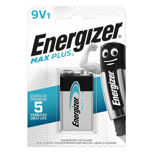 Energizer Pile 9V Max Plus