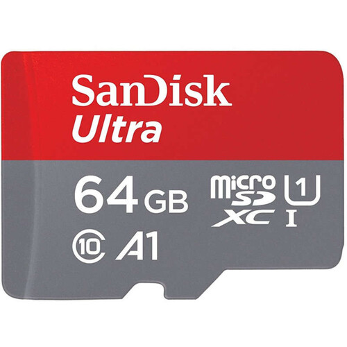 Sandisk Carte Micro Sd 64Gb + Adaptateur