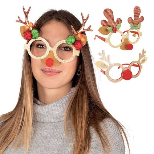 P'tit Clown lunettes renne à paillettes - modèle aléatoire