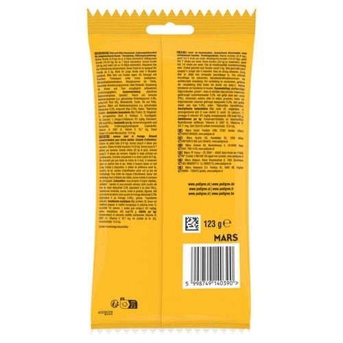 Pedigree Rodeo Duos Friandises au bœuf et fromage pour chien 123g