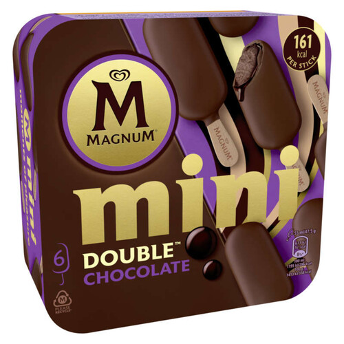 Magnum Glaces Mini Bâtonnets Deluxe Chocolat x6 285g
