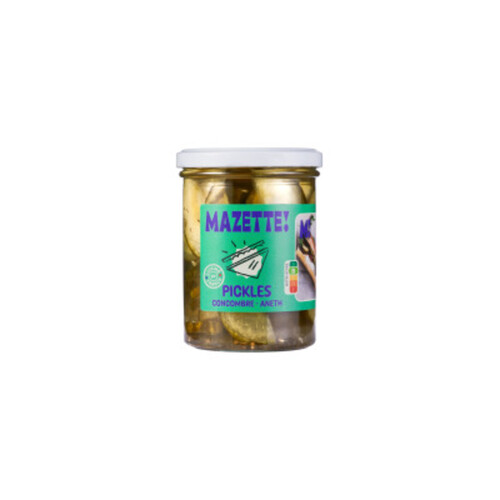 Mazette Pickels Bio Concombre Aneth Aigre-Doux 210g