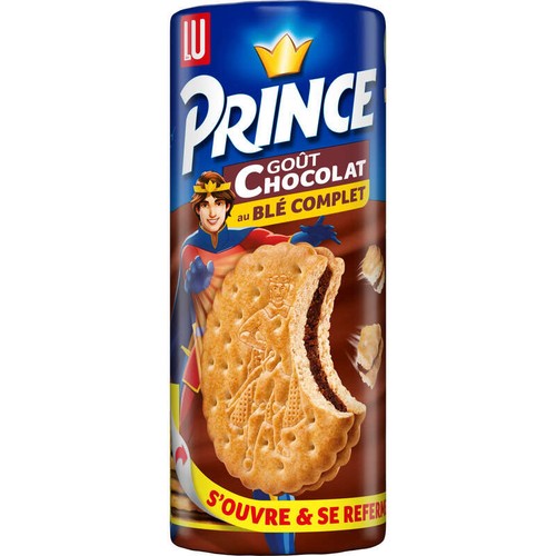 Lu Prince Biscuits fourrés au Chocolat Blé Complet 300g