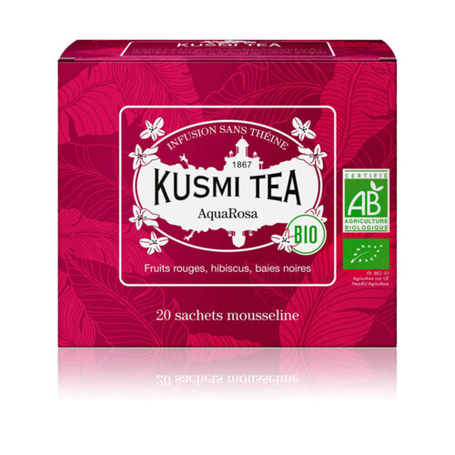 Kusmi Tea Thé Aqua Rosa Bio 20 sachets