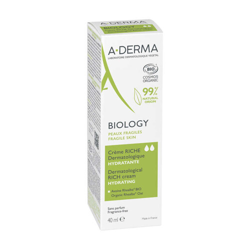 [Para] A-Derma Biology Crème Riche Dermatologique Hydratante Bio 40ml