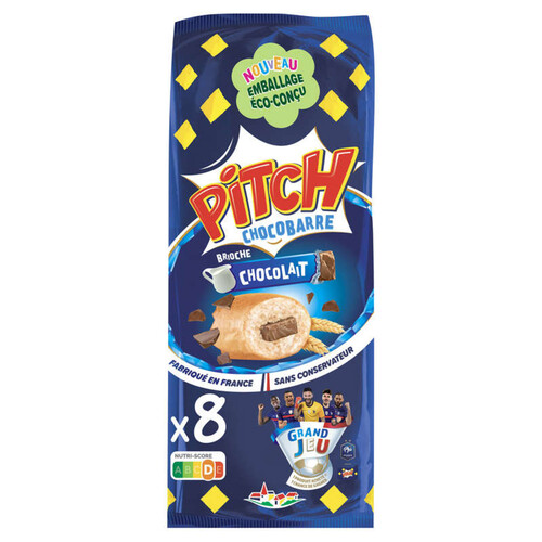 Pitch - Pitch brioche choco barre lait - x8 300g