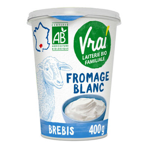 Vrai Fromage Blanc au Lait de Brebis Bio 400g
