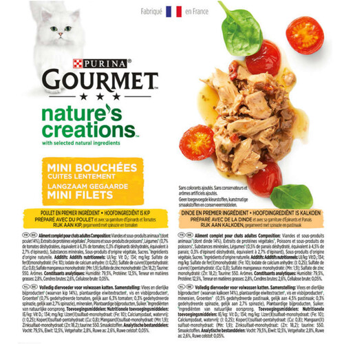 Gourmet Nature'S Creation Au Poulet Et Dinde Multipack 8x 85g