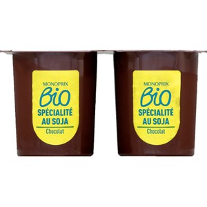 Monoprix Bio Spécialité Au Soja Chocolat 4x100g