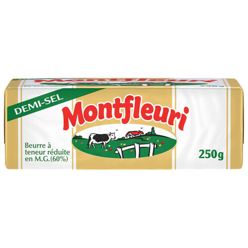 Montfleuri beurre demi-sel allégé 60%mg plaquette 250g